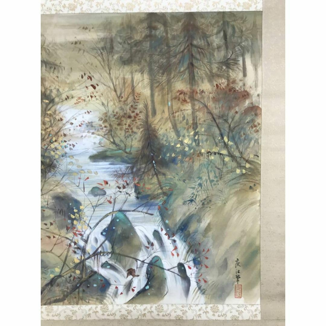 真作/大河内夜江/秋水流図/秋山清水/山水図/掛軸☆宝船☆AG-77 Amazon.co.jp: 真作大河内夜江秋水流図秋山清水山水図掛軸宝船AG-77